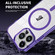 iPhone 13 Pro Max Ice Color Magnetic Series TPU Hybrid Acrylic Magsafe Phone Case - Grey