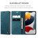 iPhone 13 Pro Max CaseMe-013 Multifunctional Retro Frosted Horizontal Flip Leather Case with Card Slot & Holder & Wallet - Blue