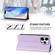 iPhone 13 Pro Max RC01 Dual-Folded Magnetic Suction RFID Leather Phone Case - Light Purple