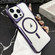 iPhone 13 Pro Max Blade Electroplating Frosted MagSafe Magnetic Phone Case - Purple