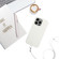 iPhone 13 Pro Max Wheat MagSafe Magnetic Straw Material + TPU Phone Case with Lanyard - White