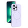 iPhone 13 Pro Max Thin Circle MagSafe Fine Hole Liquid Silicone Phone Case - Purple