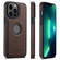 iPhone 13 Pro Max Suteni G1 Cross Texture MagSafe Phone Case - Brown