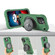 iPhone 13 Pro Max Shield PC Hybrid Silicone Phone Case - Dark Green+Black