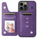 iPhone 13 Pro Max Solid Color Double Buckle Zipper Shockproof Phone Case - Purple