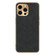 iPhone 13 Pro Max Electroplating Lambskin Leather Phone Case - Black