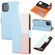 iPhone 13 Pro Max Litchi Texture Color Matching Horizontal Flip Leather Case with Card Slots & Holder & Wallet & Photo Frame - Blue