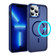 iPhone 13 Pro Max Hardware Lens Protection MagSafe Magnetic PC Hybrid TPU Phone Case - Blue