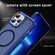 iPhone 13 Pro Max Hardware Lens Protection MagSafe Magnetic PC Hybrid TPU Phone Case - Blue