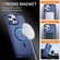 iPhone 13 Pro Max Hardware Lens Protection MagSafe Magnetic PC Hybrid TPU Phone Case - Blue