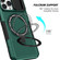 iPhone 13 Pro Max Sliding Camshield MagSafe Holder TPU Hybrid PC Phone Case - Deep Green