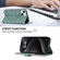 iPhone 13 Pro Max ABEEL Color Block Magnetic RFID Leather Phone Case - Cyan-Pink
