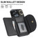 iPhone 13 Pro Max YM007 Ring Holder Card Bag Skin Feel Phone Case - Black