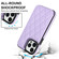 iPhone 13 Pro Max Double Buckle Rhombic PU Leather Phone Case - Purple