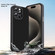 iPhone 13 Pro Max Carbon Fiber Textured Oil Spray PC + TPU Phone Case - Grey