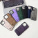 iPhone 13 Pro Max Multi-function Holder MagSafe PU Phone Case - Gray