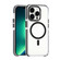 iPhone 13 Pro Max Dual-color MagSafe TPU Hybrid Clear PC Shockproof Phone Case - Black
