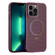 iPhone 13 Pro Max Skin Feel PC+TPU Cooling Magnetic Magsafe Phone Case with Stand - Wine Red