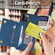iPhone 13 Pro Max Zipper Card Holder Phone Case - Blue