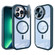 iPhone 13 Pro Max Round Camshield MagSafe TPU Hybrid PC Phone Case - Blue