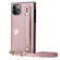 iPhone 13 Pro Max Crossbody Lanyard Shockproof Protective Phone Case - Rose Gold
