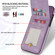 iPhone 13 Pro Max N.BEKUS Vertical Flip Card Slot RFID Phone Case - Purple