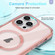 iPhone 13 Pro Max Colorful MagSafe Magnetic PC Hybrid TPU Phone Case - Pink