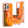 iPhone 13 Pro Max Dual-Color Gradient Discolor MagSafe Phone Case - Orange