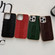 iPhone 13 Pro Max Genuine Leather Pinshang Series Nano Electroplating Phone Case - Coffee