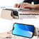 iPhone 13 Pro Max Crossbody Dual-Buckle Wallet Back Leather Phone Case - Apricot