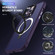 iPhone 13 Pro Max Skin-feel MagSafe Holder PC Hybrid TPU Phone Case - Dark Purple