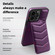 iPhone 13 Pro Max Down Jacket Card Bag Holder MagSafe Phone Case - Purple