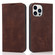 iPhone 13 Pro Max Wireless Charging Magsafe Leather Phone Case - Brown