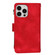iPhone 13 Pro Max Dream 9-Card Zipper Wallet RFID Leather Phone Case with Lanyard - Red