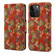 iPhone 13 Pro Max Denior Flower Language Series Cork Fabric Oil Edge Leather Phone Case - Summer