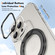 iPhone 13 Pro Max Ice-Cold Rotating Ring Holder PC MagSafe Phone Case - Black