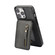 iPhone 13 Pro Max Zipper Wallet Split MagSafe Leather Back Phone Case - Black