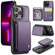 iPhone 13 Pro Max JEEHOOD J05 Business Magnetic Style RFID Leather Phone Case - Purple