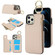 iPhone 13 Pro Max RFlD Anti-theft Double Buckle Ring Zipper Card Phone Case - White