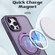 iPhone 13 Pro Max Wing Series MagSafe Magnetic Ring Holder Phone Case - Dark Purple