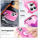 iPhone 13 Pro Max Frosted Skin Feel MagSafe Holder 360 Full Body Phone Case - Rose Red