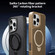 iPhone 13 Pro Max Carbon Fiber Texture 360 MagSafe Holder Phone Case - Black