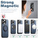 iPhone 13 Pro Max Suteni G3 360 Rotation Holder MagSafe Denim Leather Back Phone Case - Blue