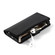 iPhone 13 Pro Max Microfiber Zipper Horizontal Flip Leather Case with Holder & Card Slots & Wallet - Black