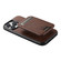 iPhone 13 Pro Max Suteni H16 Litchi Texture Leather Detachable Wallet Back Phone Case - Brown