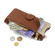 iPhone 13 Pro Max Crossbody Chain Fishtail Litchi Leather Phone Case - Brown