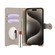 iPhone 13 Pro Max Crossbody Chain Fishtail Litchi Leather Phone Case - Grey