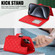 iPhone 13 Pro Max Crossbody Multifunction Rhombic Leather Phone Case - Red