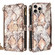 iPhone 13 Pro Max Crossbody Handle Snake Texture Leather Phone Case - White