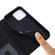 iPhone 13 Pro Max GEBEI Top-grain Leather Horizontal Flip Protective Case with Holder & Card Slots & Wallet & Photo Frame - Black